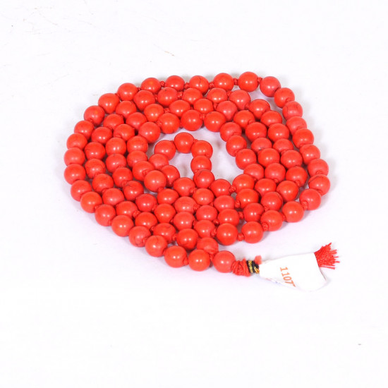 Real Coral Mala Round Beads
