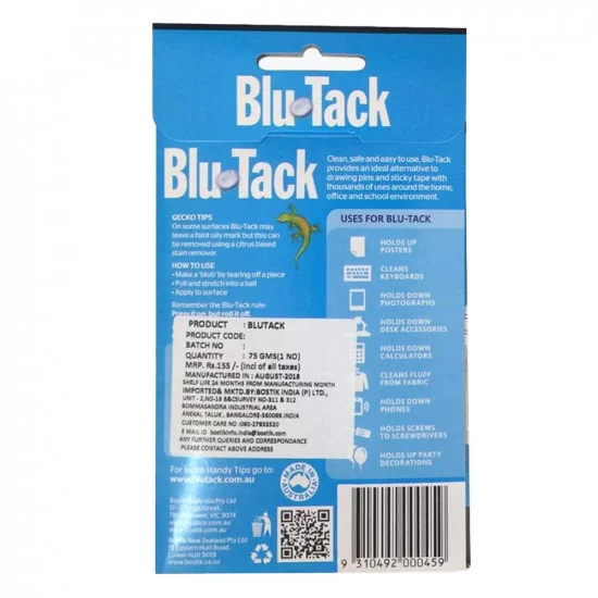 Bostik Blu-Tack Re Usable Adshesive (75g)
