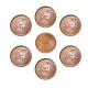 Copper coins for Pooja, Set of 7 Pcs